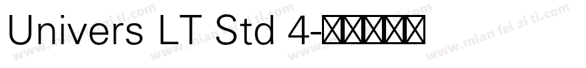 Univers LT Std 4字体转换